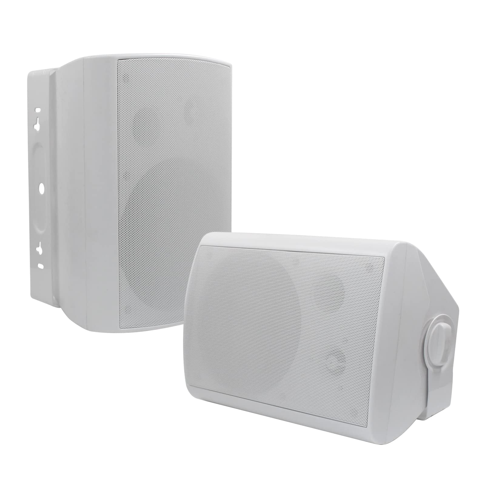 Wired Passive Waterproof Outdoor Speakers - ABS Plastic, 1 Pair Warm Home View