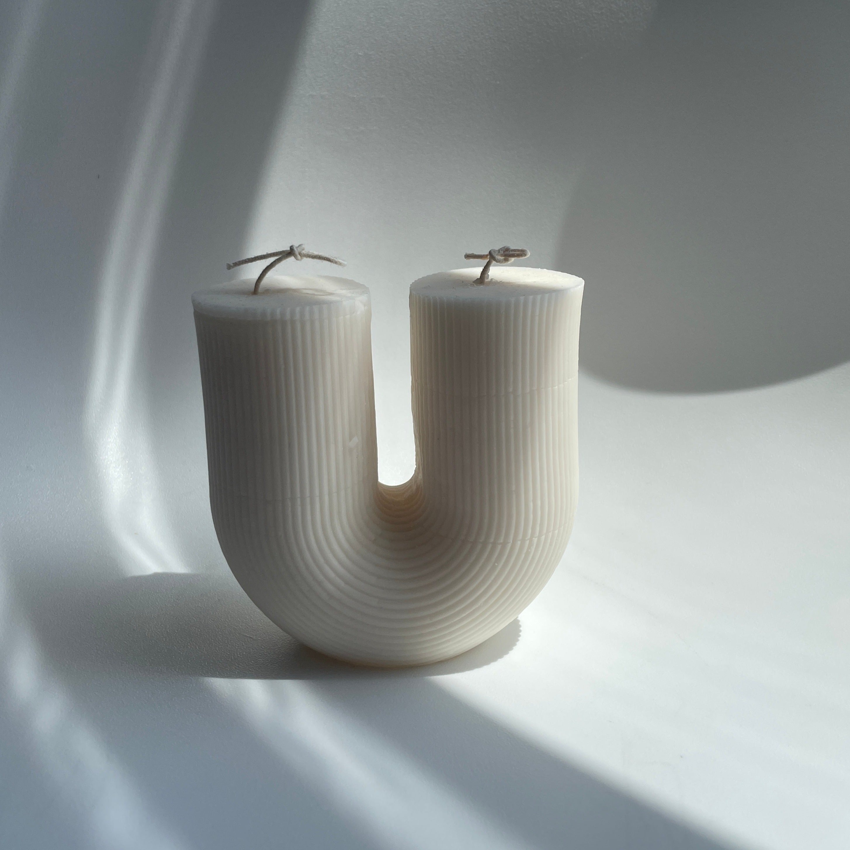 The U Ribbed Candle Warm Home View