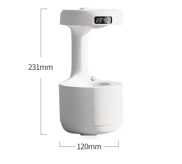 Anti-Gravity Humidifier with Clock