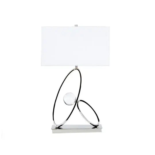 Ovals in Crystal Table Lamp // 1 Light Warm Home View
