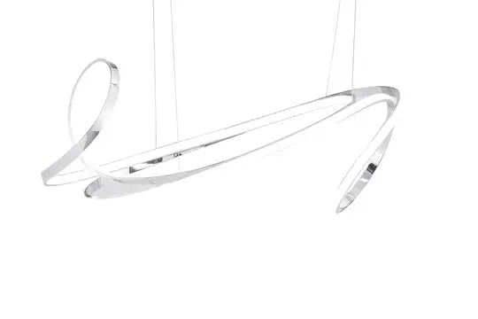 Moscow LED Chandelier // Chrome Warm Home View
