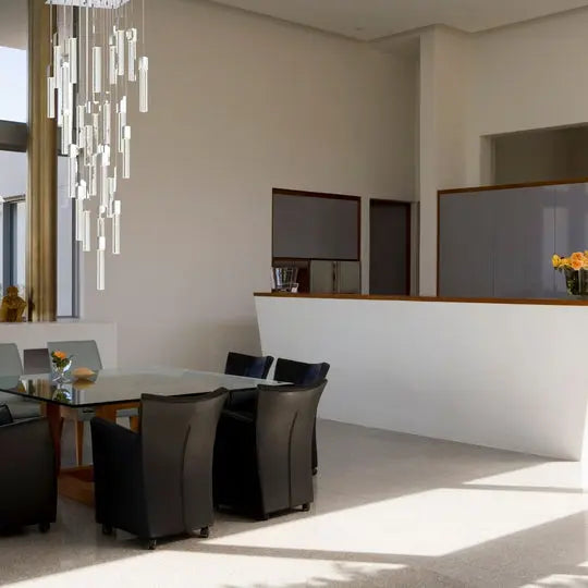 Sparkling Night Chandelier Vertical // XL 25 Light Warm Home View