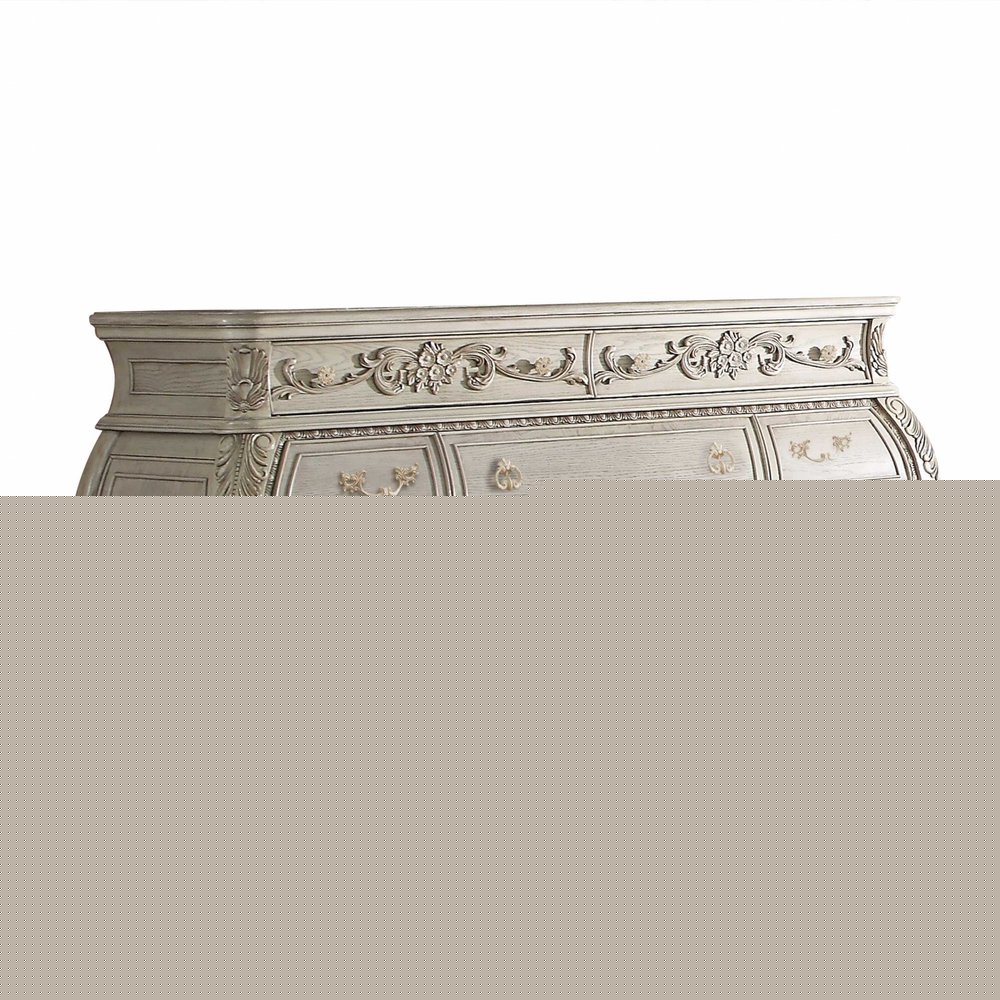 73" Off White Solid Wood Nine Drawer Double Dresser Warm Home View
