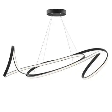 Moscow LED Chandelier // Black Warm Home View