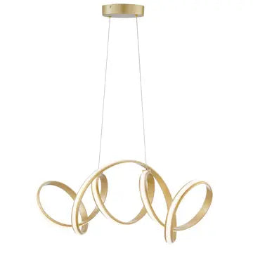 Seville LED Chandelier // Gold Warm Home View