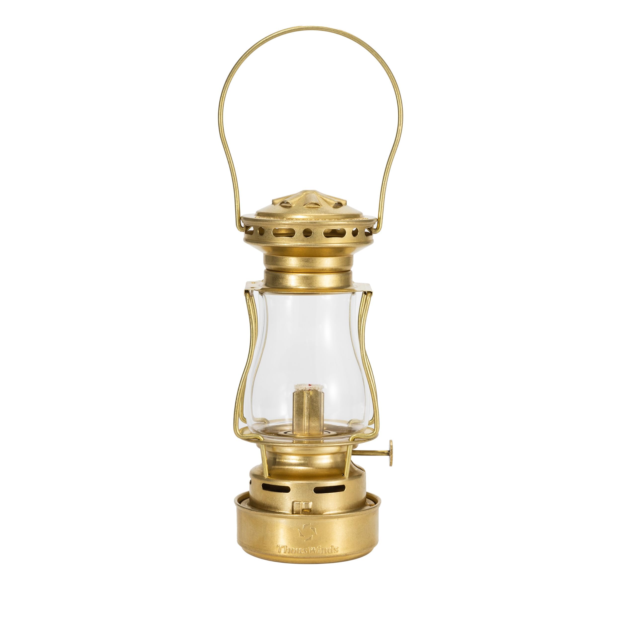 Outdoor Kerosene Fuel Lamp - Brass Stainless Steel, 1-Piece Warm Home View