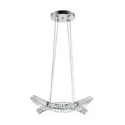 Monroe Crystal Chandelier // Chrome Warm Home View