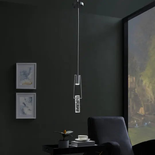 Harmony Single Pendant // Chrome Warm Home View