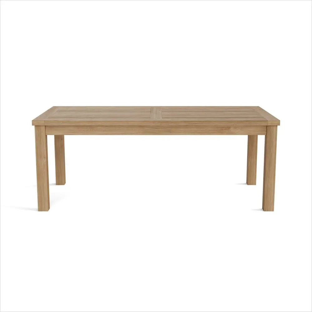 47" Natural Solid Wood Outdoor Coffee Table, Premium Teak Warm Home View
