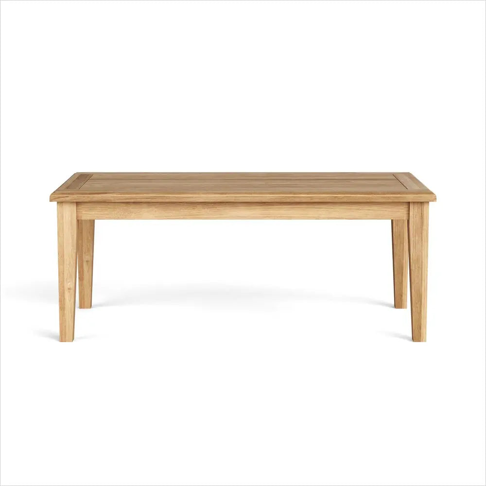 47" Natural Solid Wood Outdoor Coffee Table, Teak Warm Home View