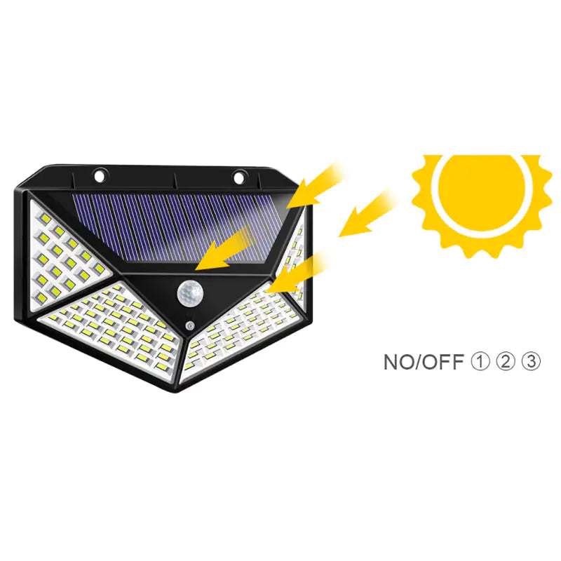 100 LED Motion Sensor Solar Light
