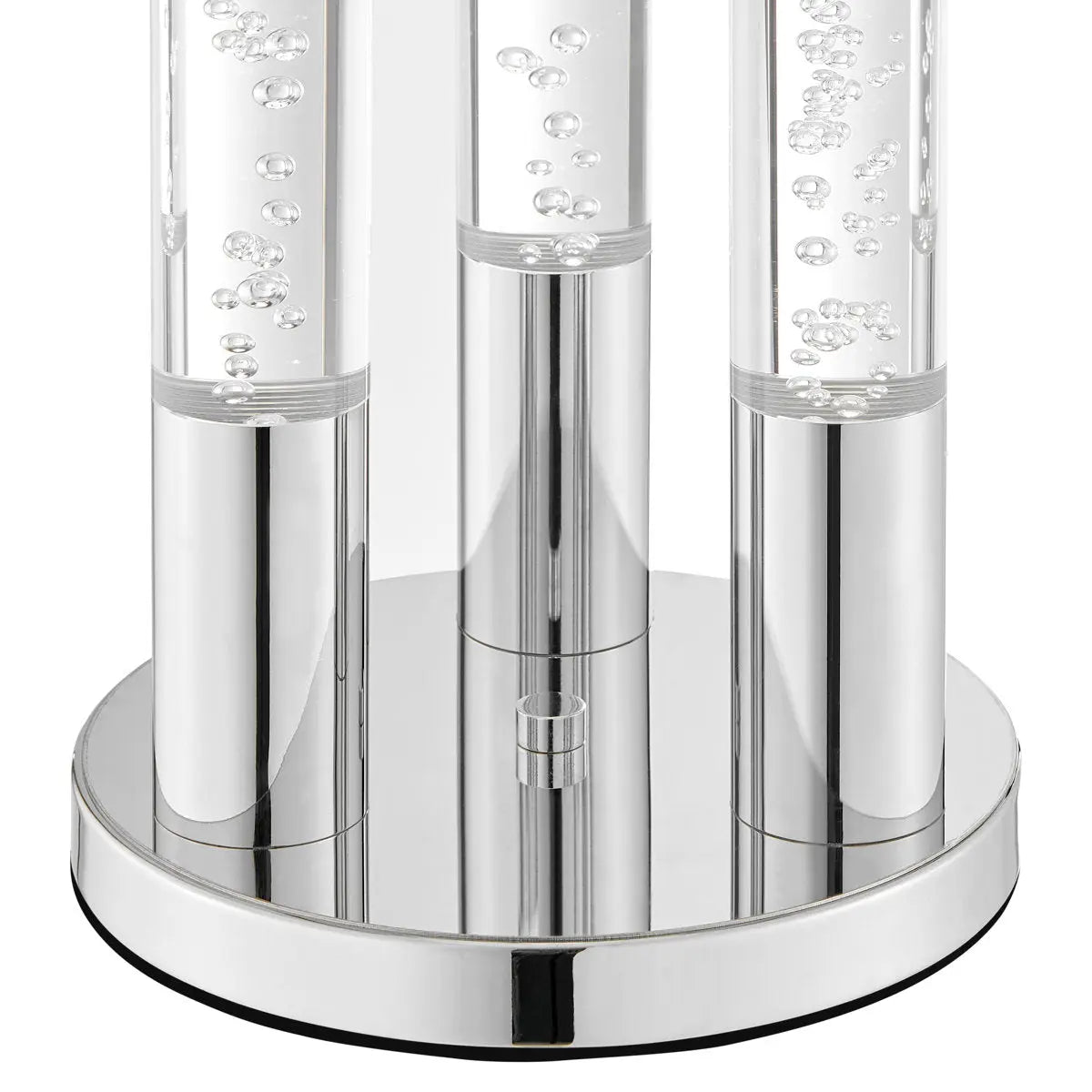 Acrylic Cylinders Table Lamp // 3 Light Warm Home View