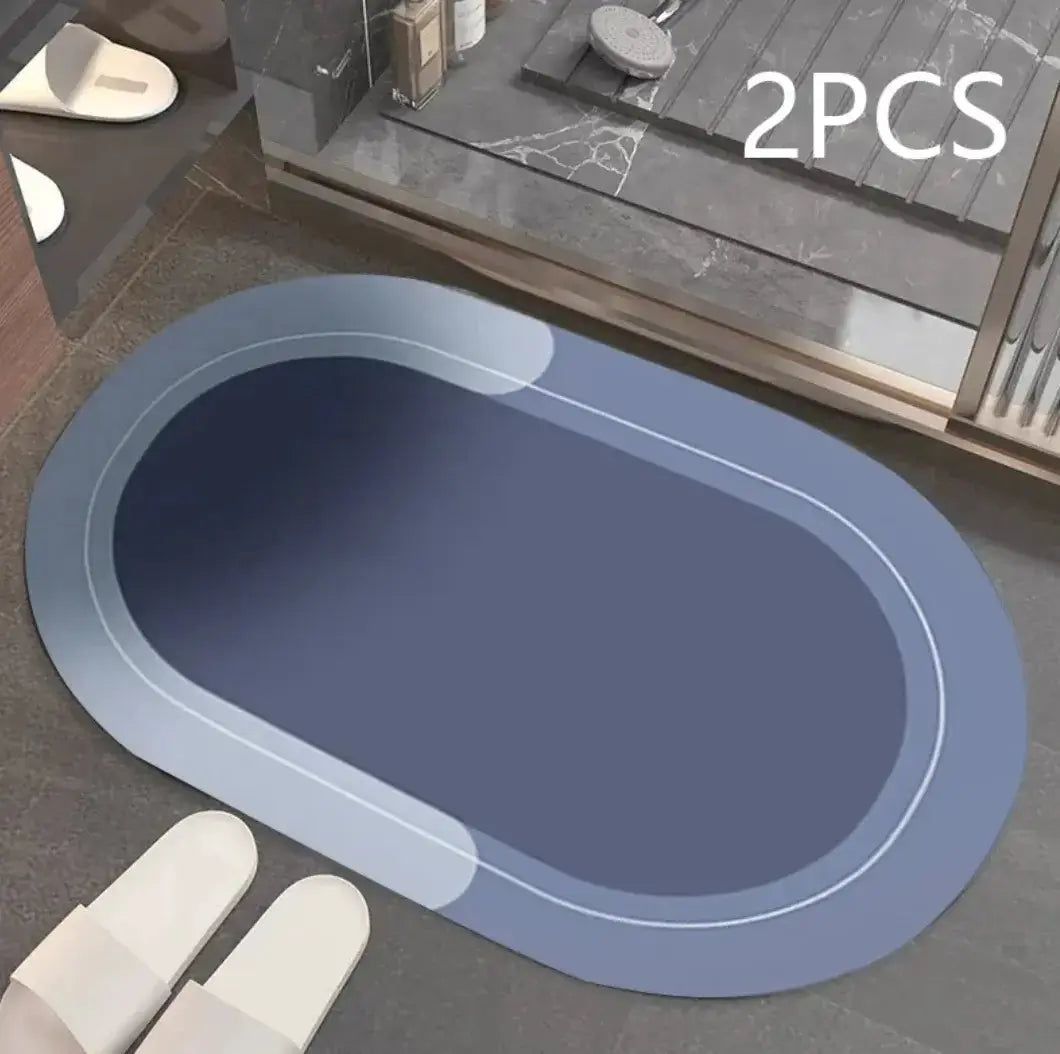 Modern Diatom Ooze Bathroom Floor Mat Warm Home View
