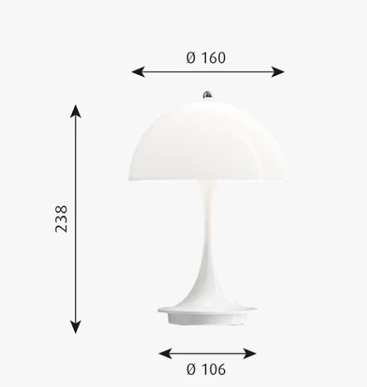 Retro Nordic Mushroom Table Lamp