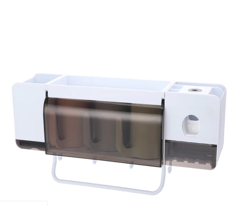 Wall-Mounted Multi-Function Bathroom Organizer Set