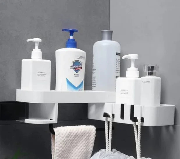 Multifunctional No-Drill Bathroom Storage Rack