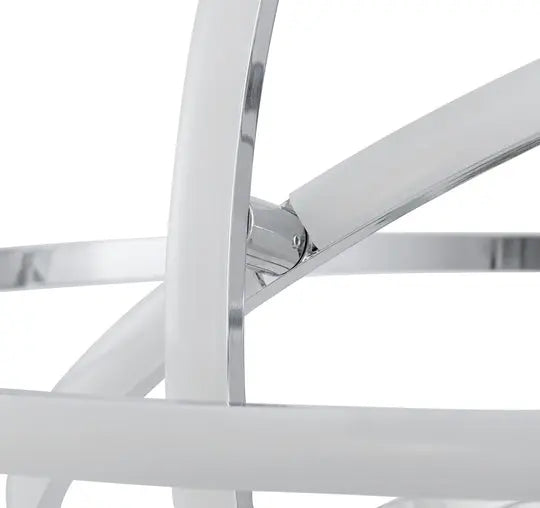 Oxford LED Adjustable Chandelier // Chrome  Warm Home View