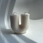 The U Ribbed Candle  Warm Home View