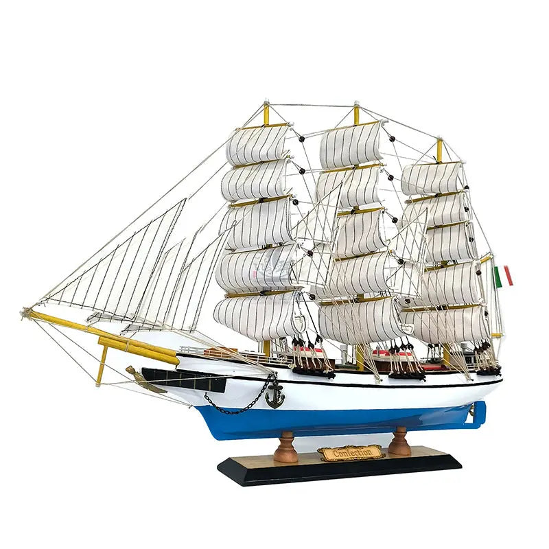 Sailing Ship Model - Real Wood Craft for Home Decor  Warm Home View