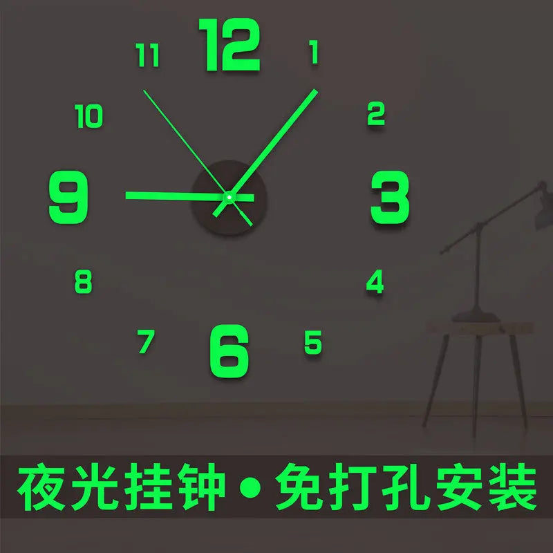 Modern Creative Quartz Wall Clock for Living Room  Warm Home View