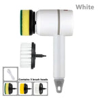 Electric Cleaning Brush 3 Brush Heads Cleaner Multifunctional  Warm Home View