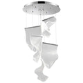 Acrylic Lace 5 Light Chandelier // Chrome  Warm Home View