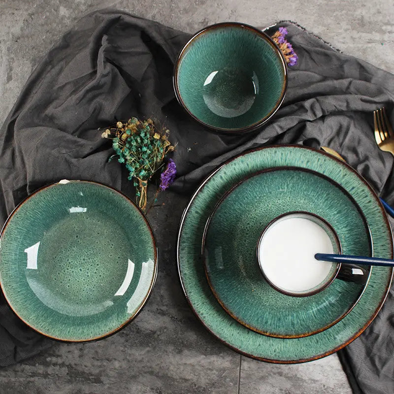 European Danube Style Creative Dinnerware Set  Warm Home View