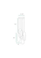 LED Five Clips Chandelier //  Sandy Gold  Warm Home View