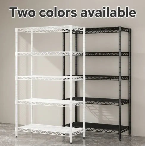 Wire Shelving Metal Storage Rack Adjustable Shelves, Standing Storage Shelf Units For Laundry Bathroom Kitchen Pantry ClosetWhite, 42L X 18W X 71H  Warm Home View