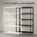 Wire Shelving Metal Storage Rack Adjustable Shelves, Standing Storage Shelf Units For Laundry Bathroom Kitchen Pantry ClosetWhite, 42L X 18W X 71H  Warm Home View