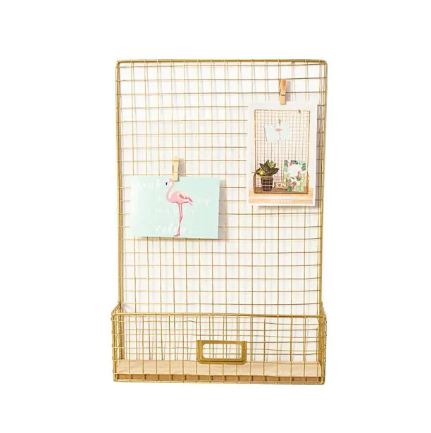 Nordic Style Iron Shelving Unit and Wall Decor  Warm Home View