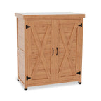 Outdoor Workstation Potting Bench - Cedar Wood/Metal, 1-Piece  Warm Home View