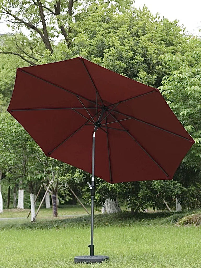 Outdoor Patio Umbrella with Tilting Center Pole - Polyester, 1-Piece  Warm Home View