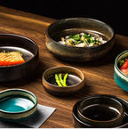 Creative Glazed Ceramic Dinnerware Set (Large Bowls)  Warm Home View