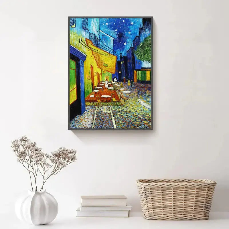 Framed 12x16in Decorative Modern Canvas Wall Art  Warm Home View