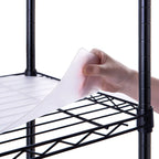 Poofzy Wire Shelf Liner 18 x 24 Set of 5 Shelf Liners for Wire Shelving Plastic Non-Adhesive for Pantry Kitchen Cabinets (Clear)  Warm Home View