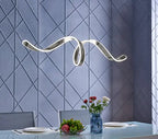 Copenhagen LED Chandelier // Chrome  Warm Home View