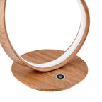 Amsterdam Light Wood Table Lamp - LED Strip & Touch Dimmer  Warm Home View