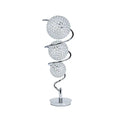 Vertical Crystal Sphere Table Lamp // 3 Light  Warm Home View