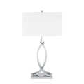 Unity in Chrome Table Lamp // 1 Light // USB Charger  Warm Home View