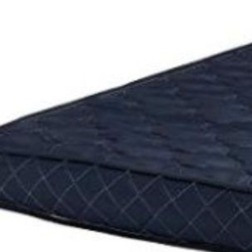6" Navy Blue Twin Memory Foam Water Resistant Mattress  Warm Home View