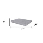 6" Twin Aloe Vera Infused Medium Memory Foam Mattress  Warm Home View