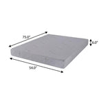 6" Full Double Aloe Vera Infused Medium Memory Foam Mattress  Warm Home View