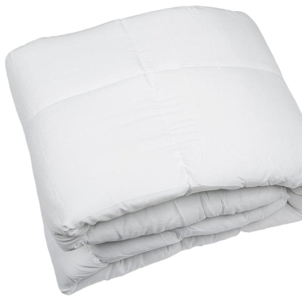 White Twin Microfiber Thread Count Down Alternative Duvet Insert  Warm Home View