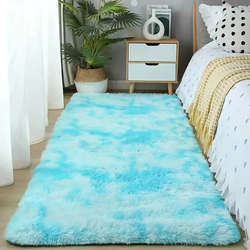 Fluffy Shaggy Area Rug for Living Room (Various Sizes)  Warm Home View