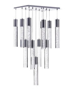 Sparkling Night Cylinder Chandelier// 13 Light  Warm Home View