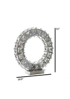 Round Crystal Extravaganza 11" Table Lamp // Led Strip  Warm Home View