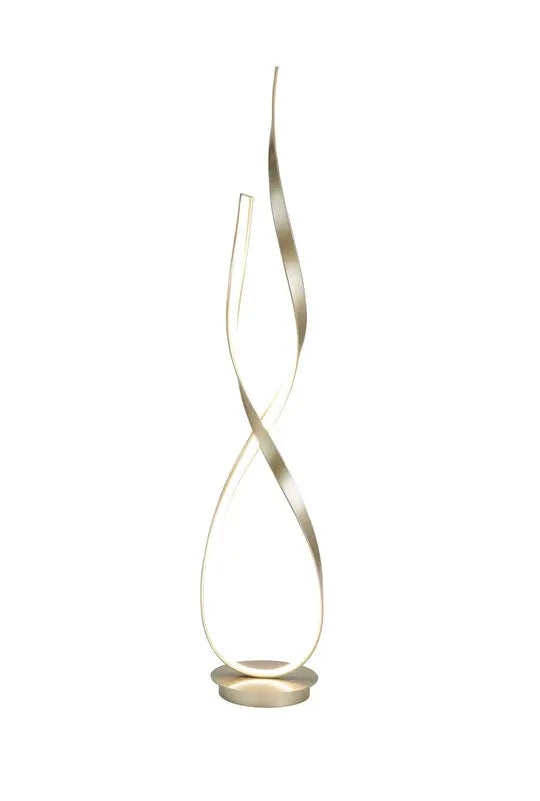 Sandy Gold Vienna LED 55" Tall Floor Lamp // Dimmable  Warm Home View