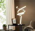Munich Silver Table Lamp // LED Strip & Touch Dimmer  Warm Home View