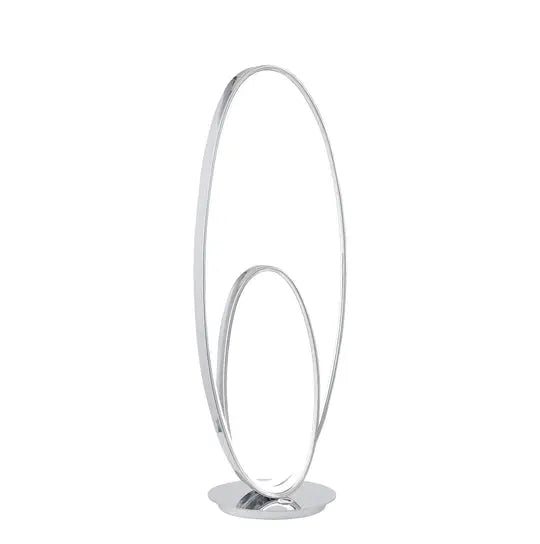Milan Chrome Table Lamp // LED Strip & Touch Dimmer  Warm Home View